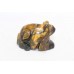 Handmade Natural tiger's eye gemstone mouse figure Decorative gift item K 12